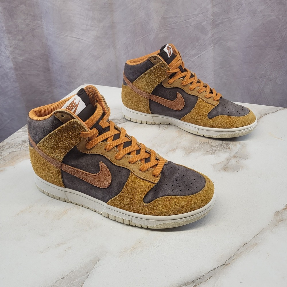 Size 10 - Nike Dunk Premium High Dark Curry